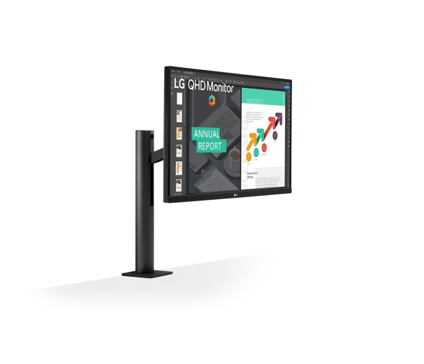 LG 27'' 27QN880-B Ergo IPS WQHD USB-C - 574287 - zdjęcie 3